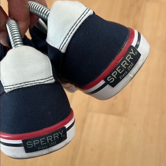 Sperry Blue and White Flats with Classic Design - Picture 5 of 10